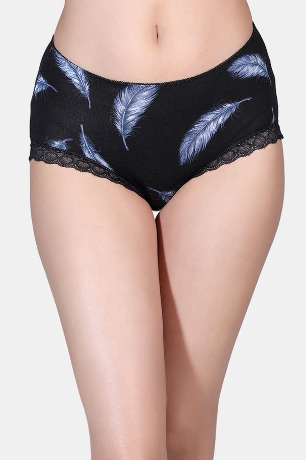 Women's Hipster Mid Rise Printed Panty P2051