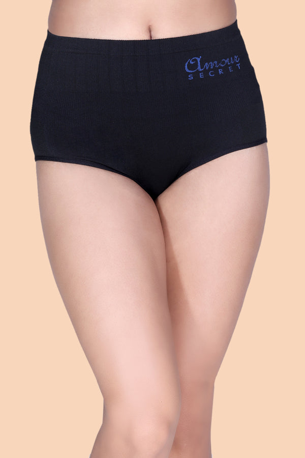 Women's High Waist Boy Shorts Panty P6670N