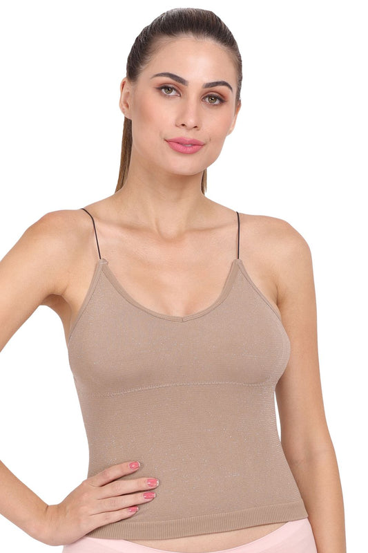 Womens Padded Camisole Crop Tops for Womans & Girls Free Size CS040