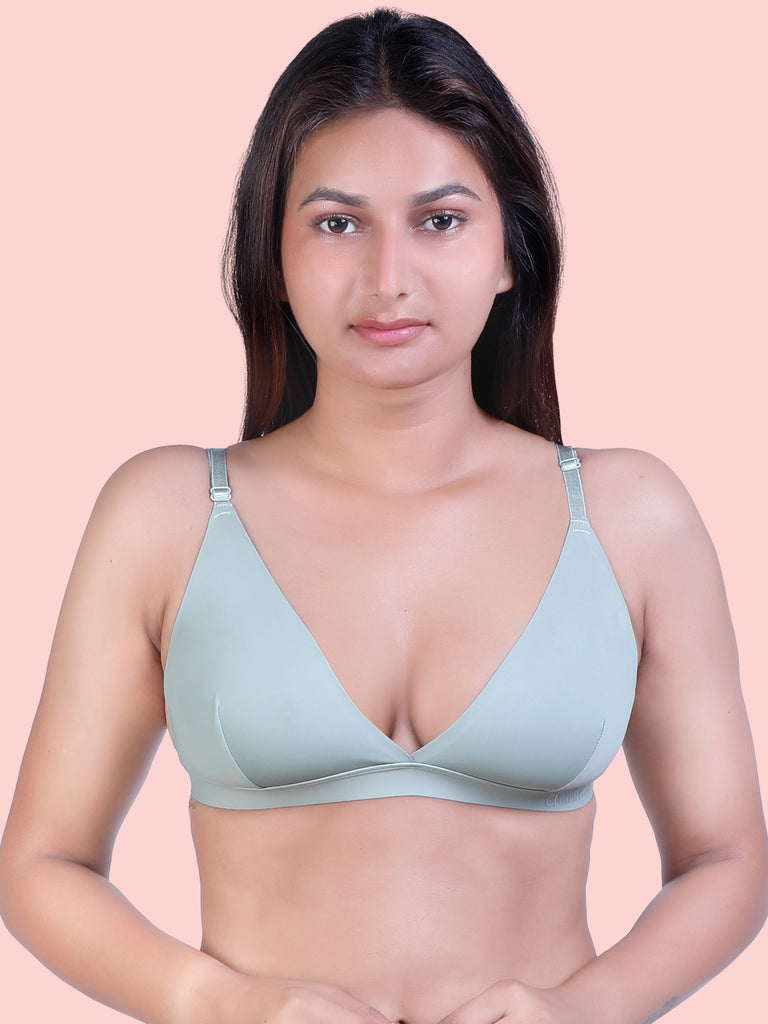 Women Non Padded Seamed Triangle/Bralette Bra B037