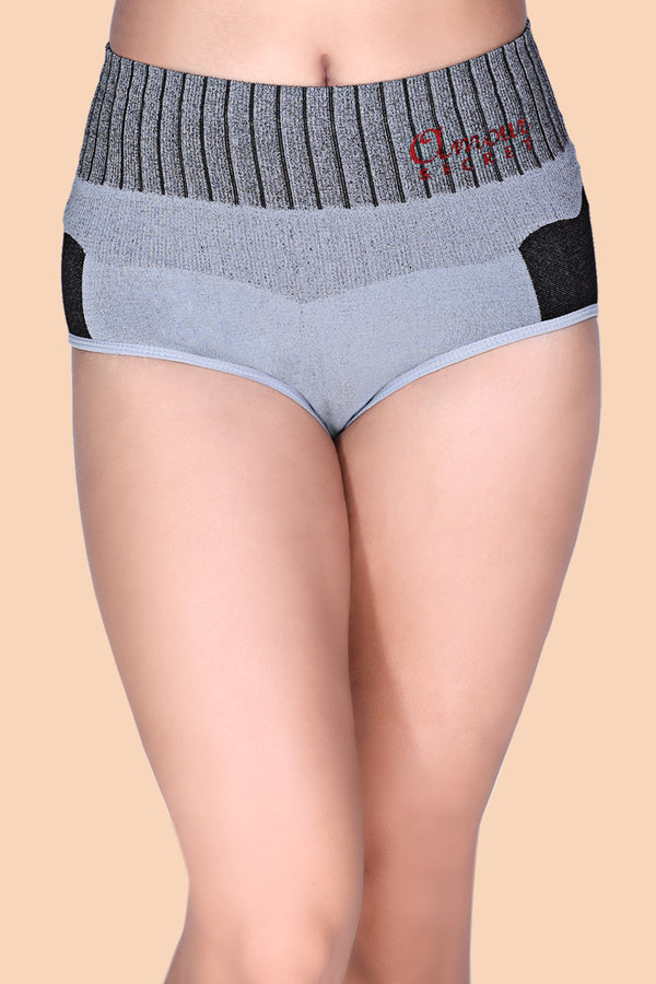 Women's High Waist Boy Shorts Panty P6670N