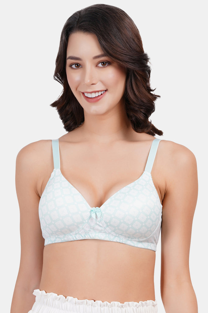 Women's Seamless Lightly Padded Printed T-Shirt Bra PD003