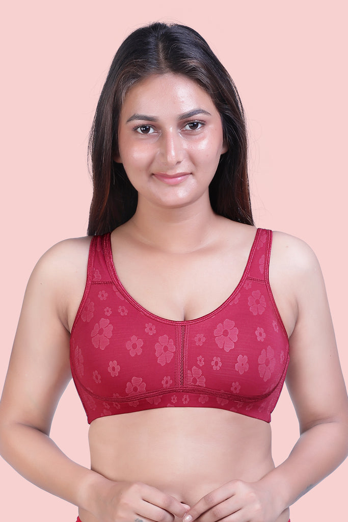 Women Non Padded Seamless Minimizer Bra B040