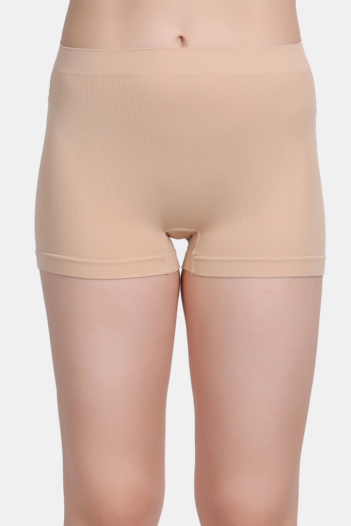 High Coverage Super Stretchable Solid Mid Waist Boy Short Panty P071