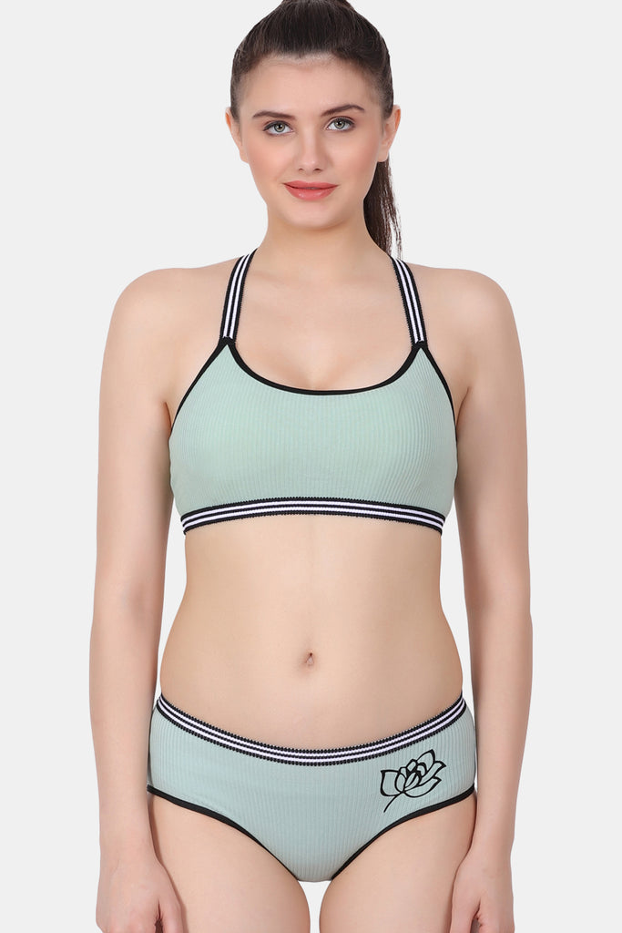 Sports bra and panty set on sale