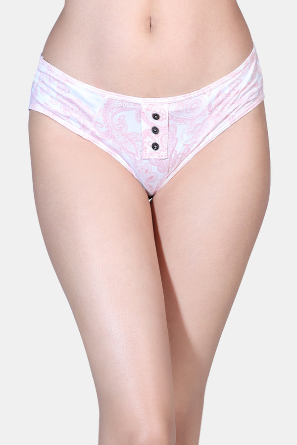 Women's Hipster Mis Rise Printed Panty P2041