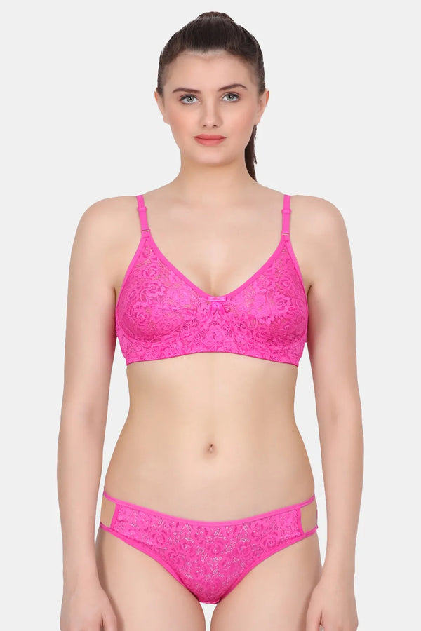 Women's Non Padded Bra & Panty Set FP_BS406