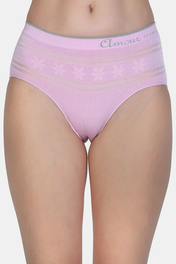 Women's Mid Waist Floral Print Hipster Panty P2350N