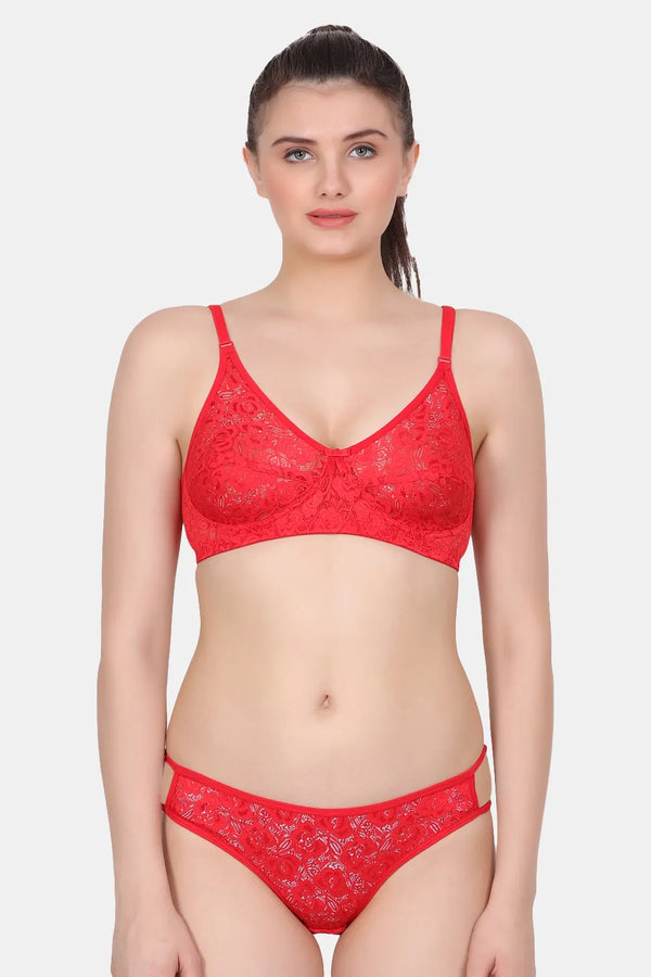 Women's Non Padded Bra & Panty Set FP_BS406