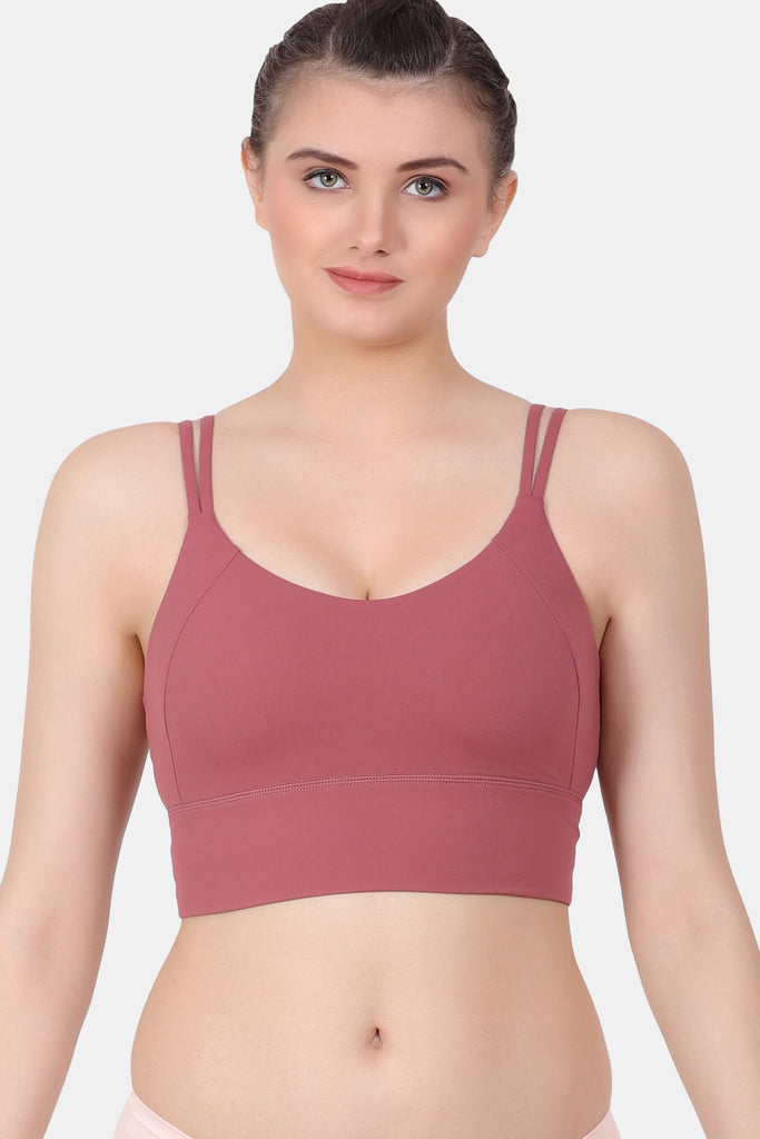 A super impact padded yoga/gym active bra with extremely stretchable polyamide fabric, which gives you terrific support SB2061