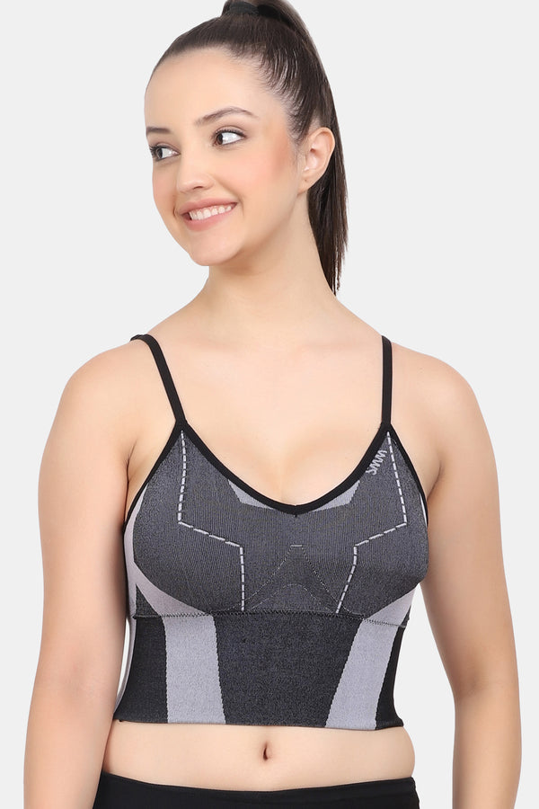 Padded Full Coverage Seamed Sports Bra SB897