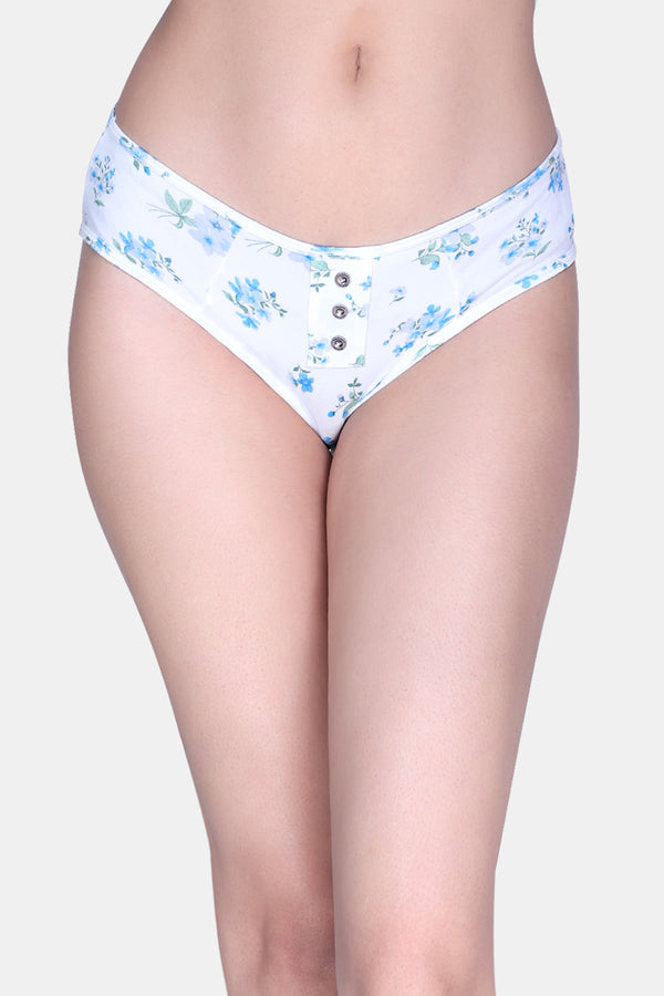 Women's Hipster Mis Rise Printed Panty P2041
