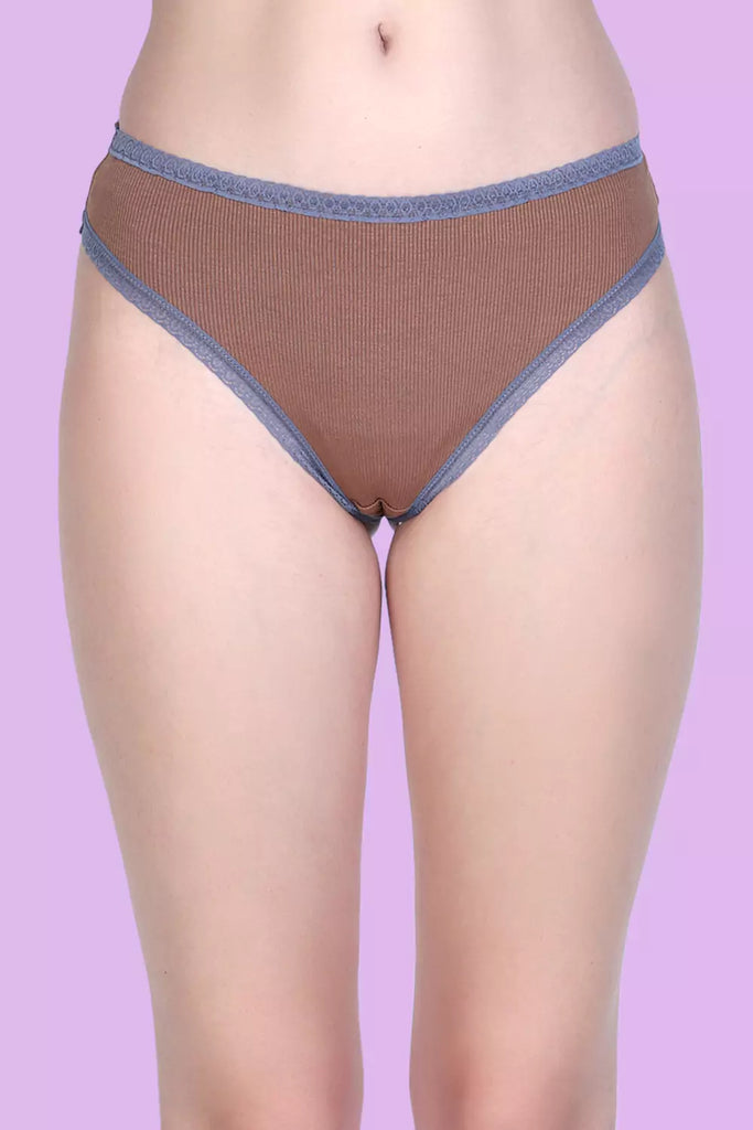 Women's Low Rise Solid Thong Panties P2020