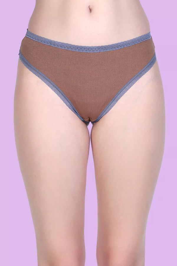 Women's Low Rise Solid Thong Panties P2020