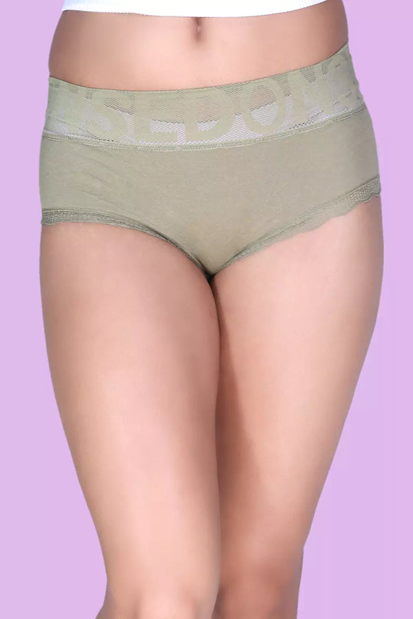 Women's Hipster Mid Rise Solid Panty P2011A