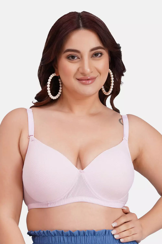 Women's Padded Stripes Print T-Shirt Bra ASB555