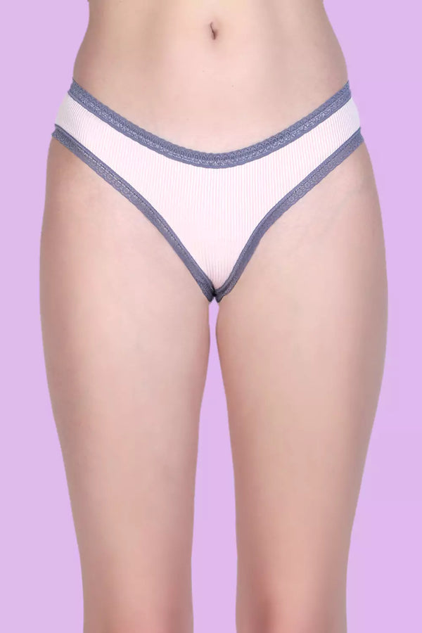 Women's Low Rise Solid Thong Panties P2020
