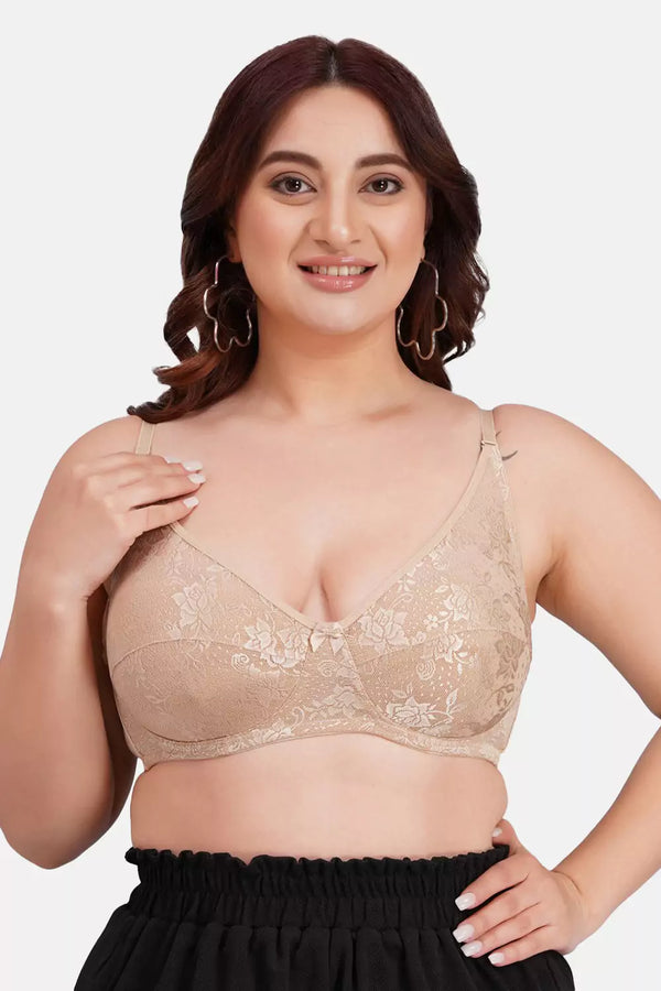 Women's Nylon Net Febric T-Shirt Bra B039