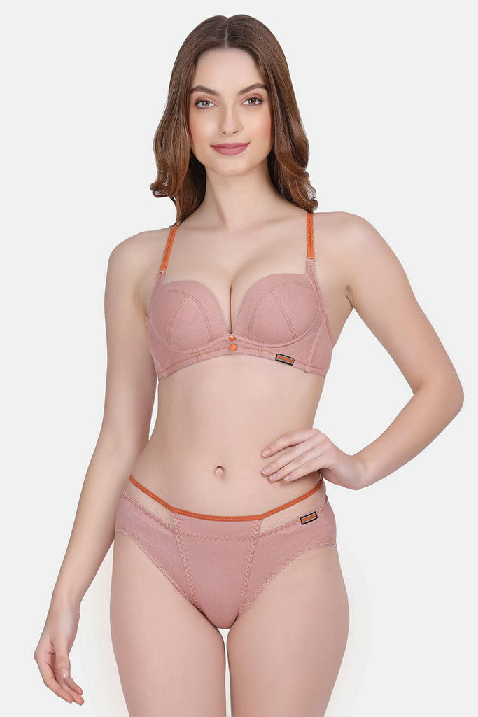 Amour Secret Lightly Padded Pushup Bra & Panty Set PB1802