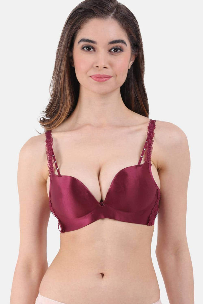 Amour Secret Women's Heavily Padded Seamless Plunge Bra PD236N