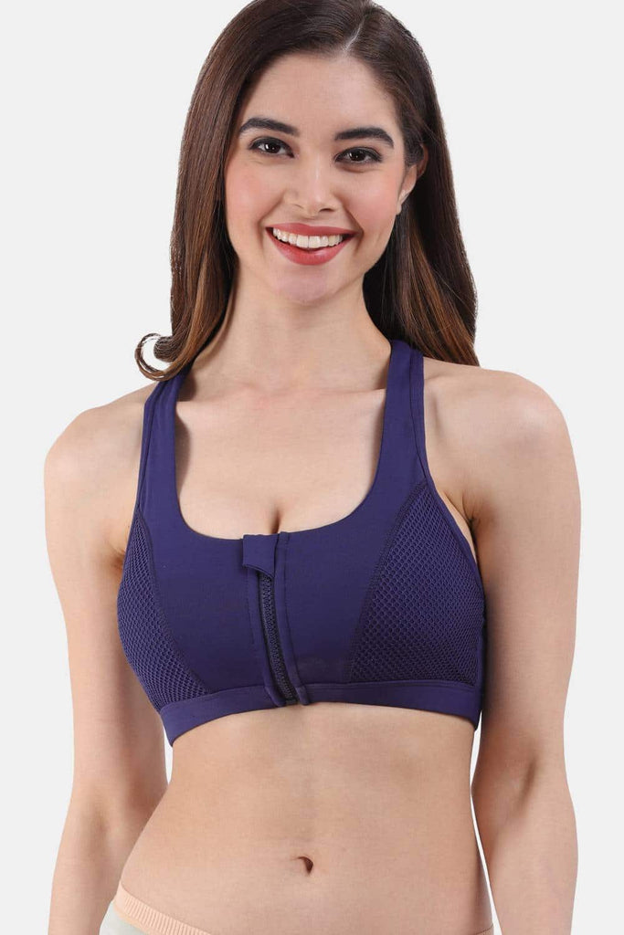 Amour Secret Women's Zip Front Closure Racerback Sports Bra S266