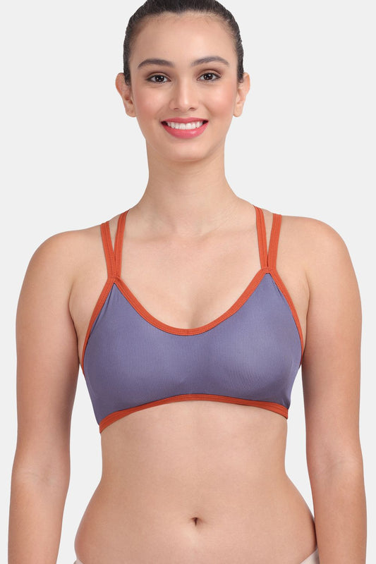 Amour Secret Women's Lightly Padded 3/4th coverage Sports Bra S3004