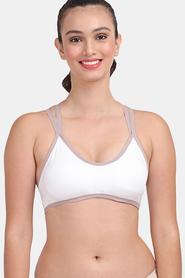 Amour Secret Women's Lightly Padded 3/4th coverage Sports Bra S3004