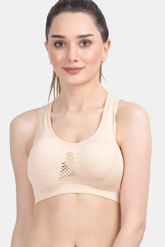 Amour Secret Women's Lightly Padded Sports Bra Skin Free Size S6312