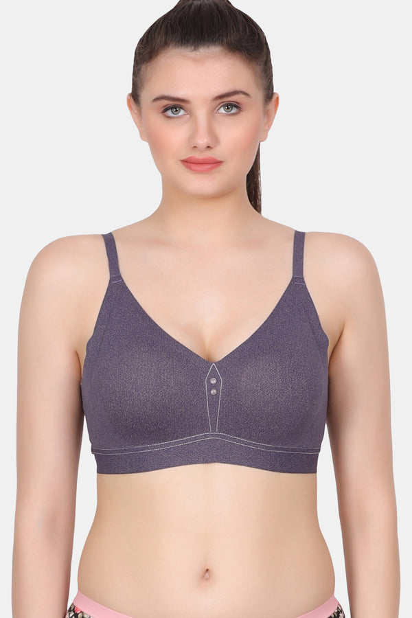 Lightly-Padded Solid Full Covarege Sports Bra SB150