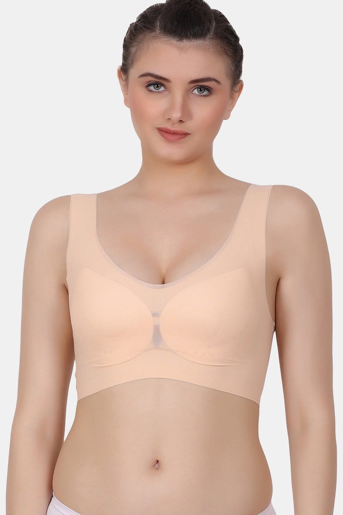 An unseeable mesh net seamless bra for extra feel and comfort SB2023