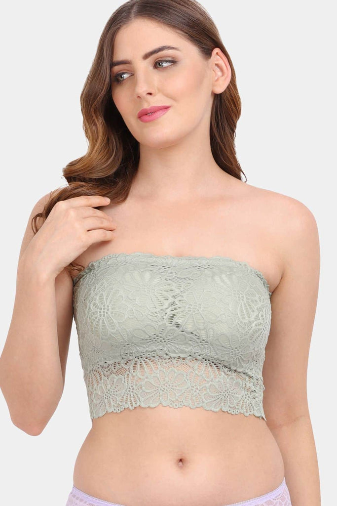 Amour Secret Women's Lightly Padded Strapless Lace Tube Bra TB9090