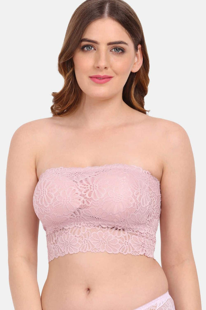 Amour Secret Women's Lightly Padded Strapless Lace Tube Bra TB9090